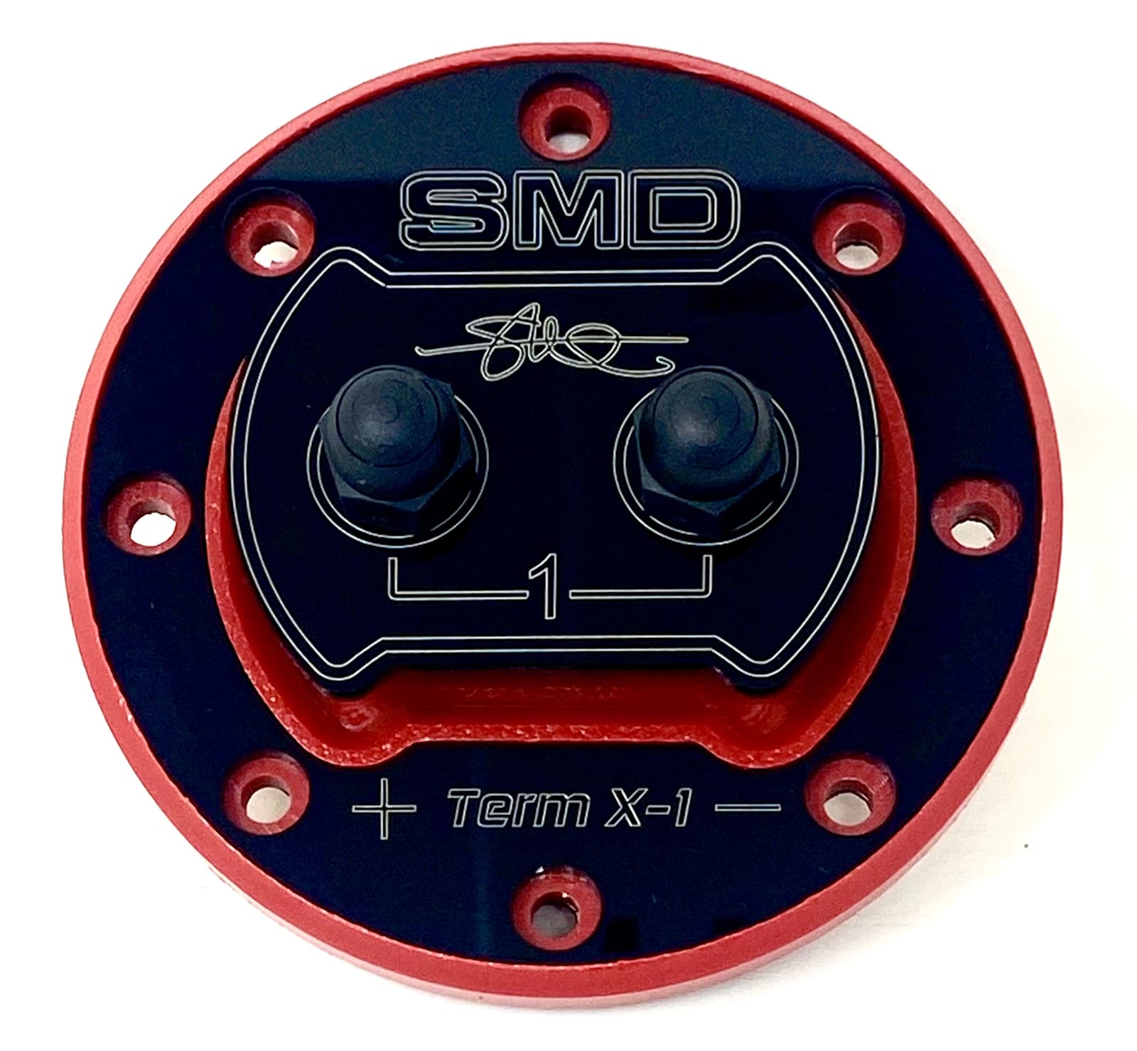 SMD Steve Mead Designs 1 Channel Heavy Duty Speaker Terminal X-1 Aluminum Red