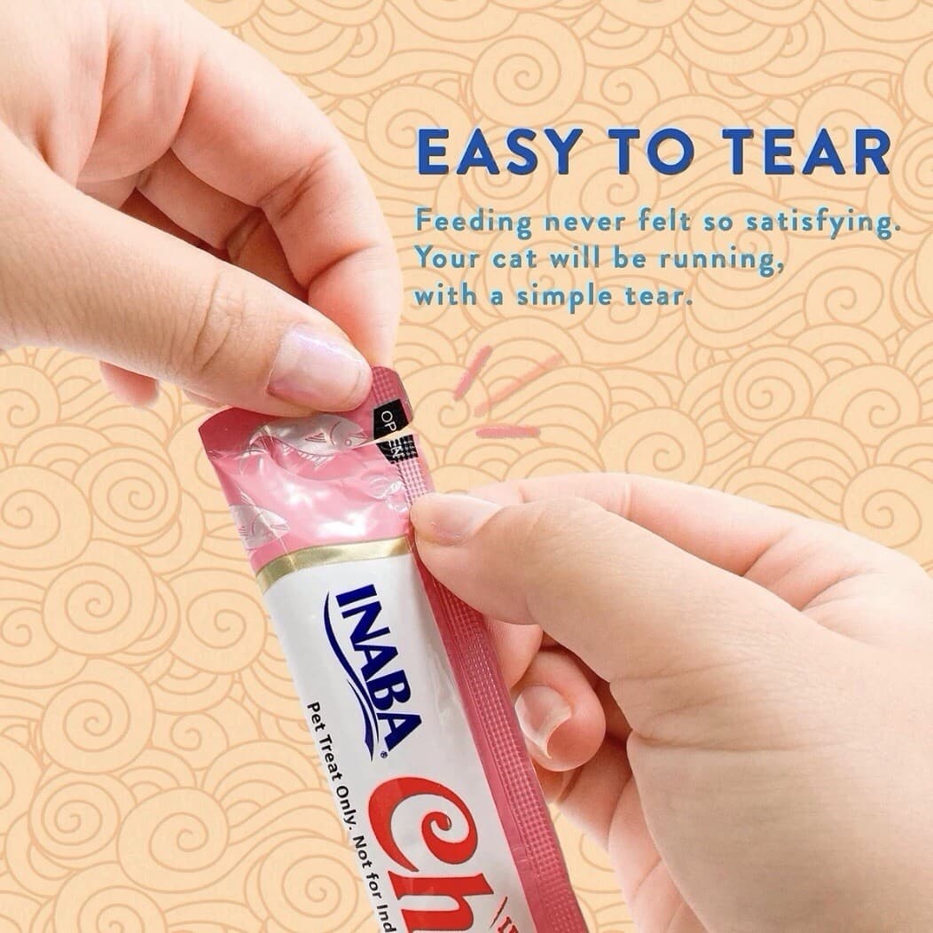 INABA Churu Lickable Purée Natural Cat Treats Chicken with Shrimp Recipe 4