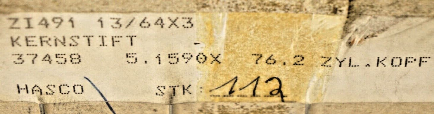 Ejector Pins(10) 13/64 x 3" Hasco ZI491 Shouldered Hardened Mold Injection 🇺🇸 3