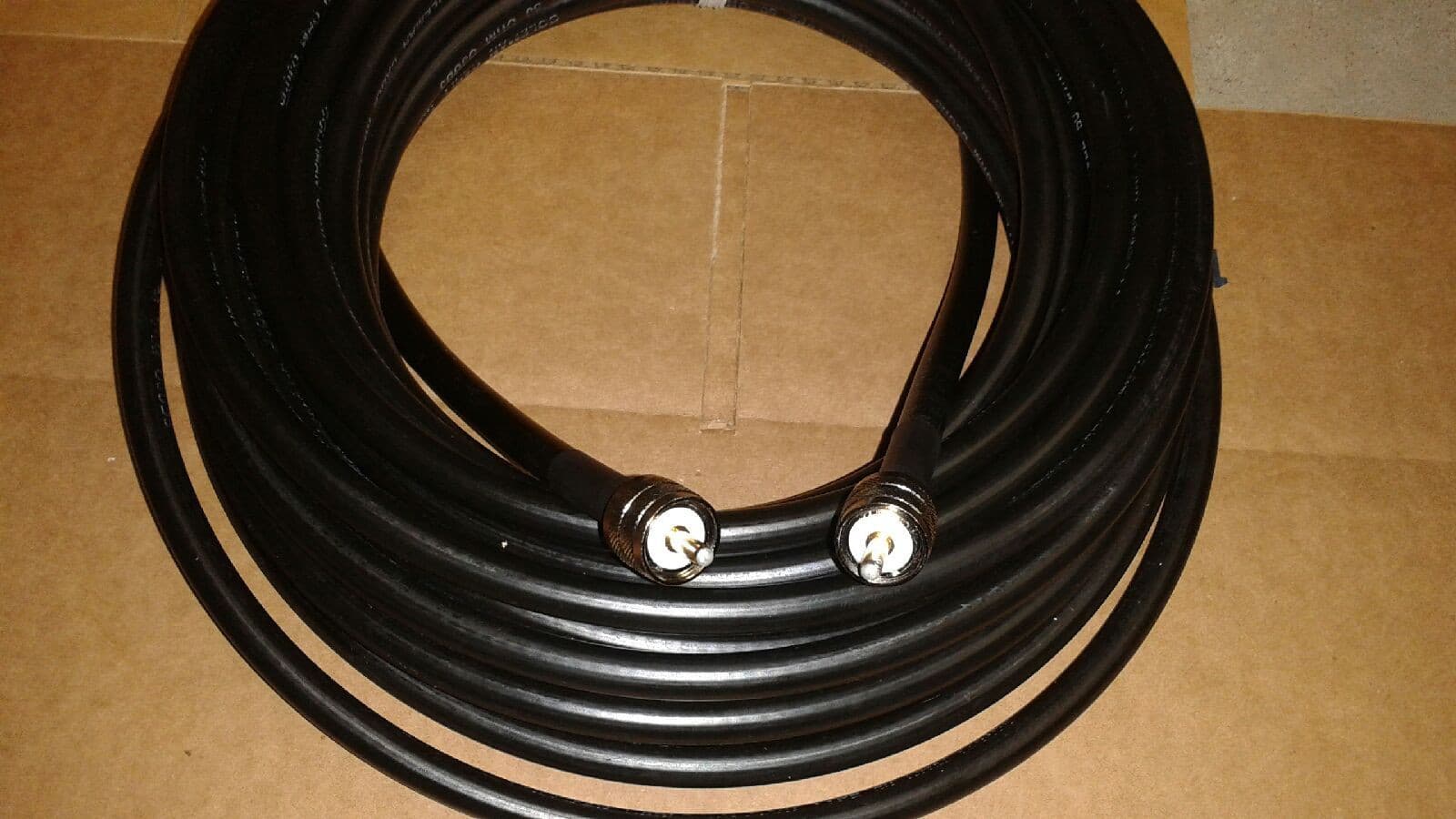 US MADE  RG-213/U   CB  Ham Radio  PL259 UHF to PL259 UHF coax cable 125 FT
