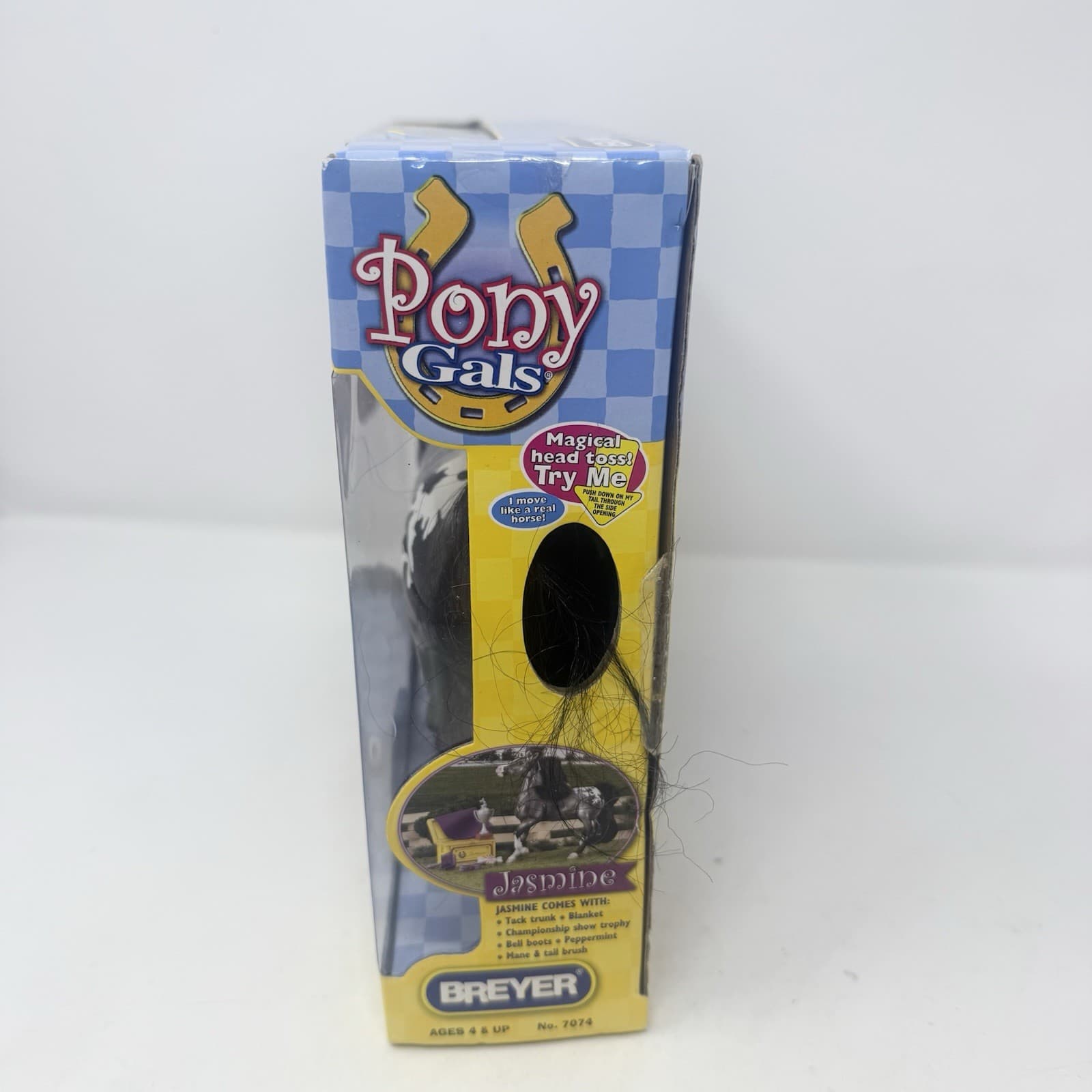 Breyer Pony Gals Jasmine Black Appaloosa Show Horse NIB Hair 2008 5