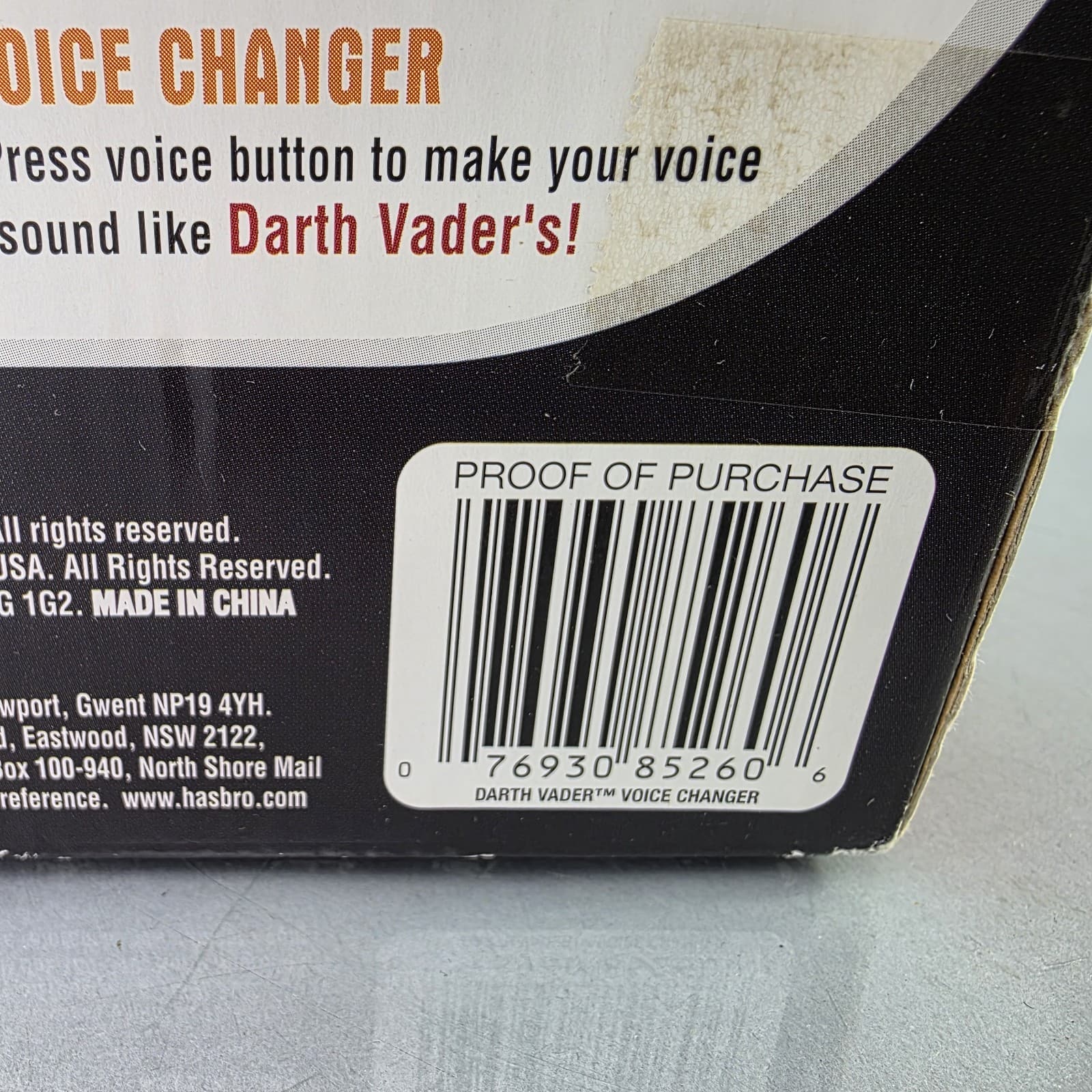 Star Wars Darth Vader Voice Changer Helmet Mask Electronic Hasbro 2005 4