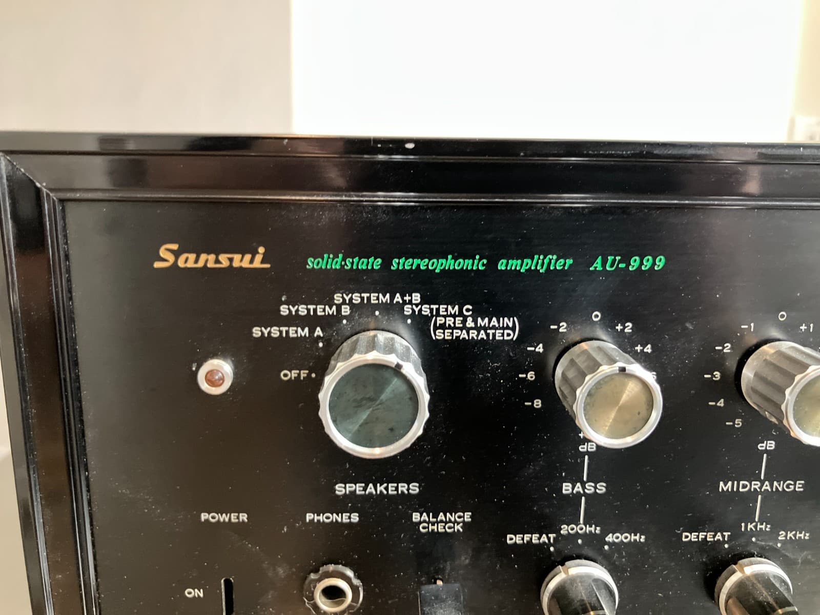 Sansui AU-999 Solid State Integrated Amplifier Working 2