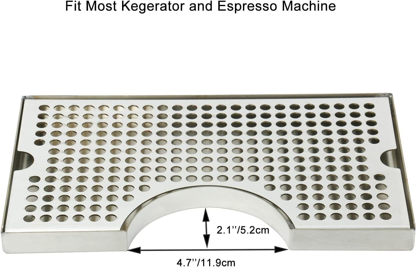 12" x 7" Kegerator Beer Drip Tray Stainless Steel  Keg Drip Tray for Beverage 4