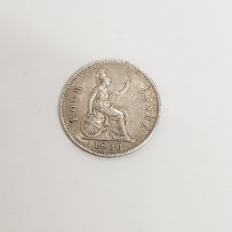 1836 Great Britain Four Pence 2
