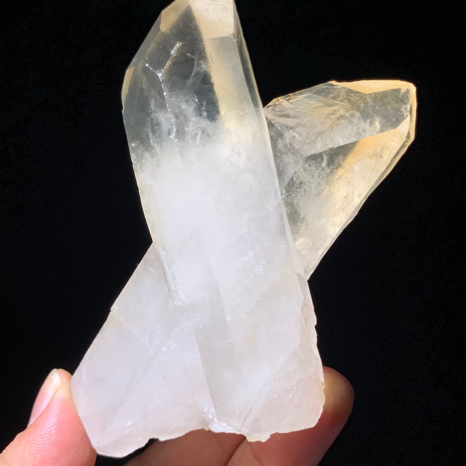 222g Natural White Clear Quartz Mineral Specimen Crystal Cluster Reiki Decor 5