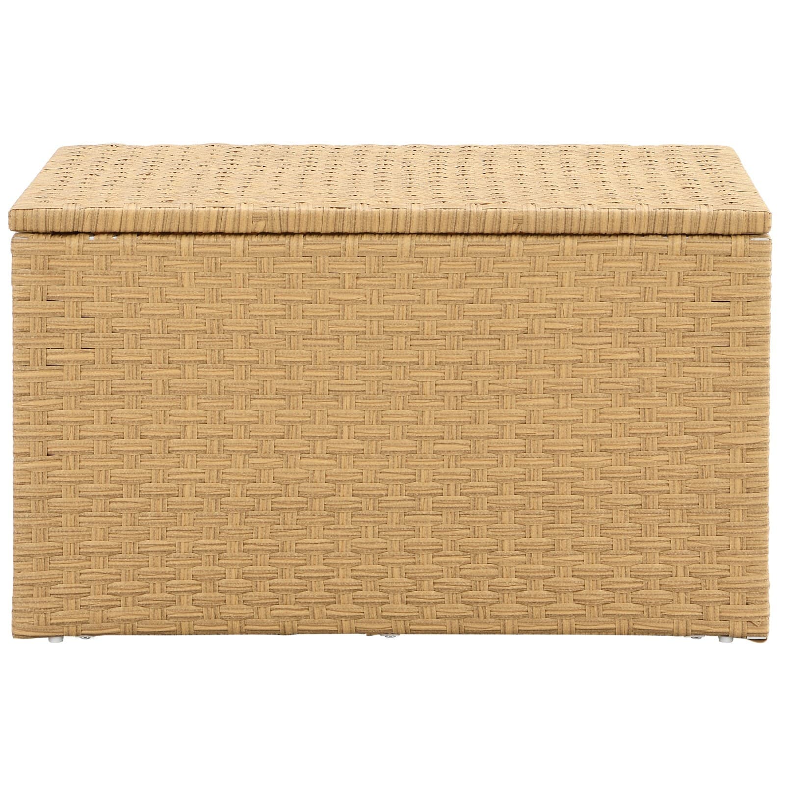 Heavy-Duty Weaved Plastic Sheet Storage Trunk, Natural (Yellowish) Collectible 4