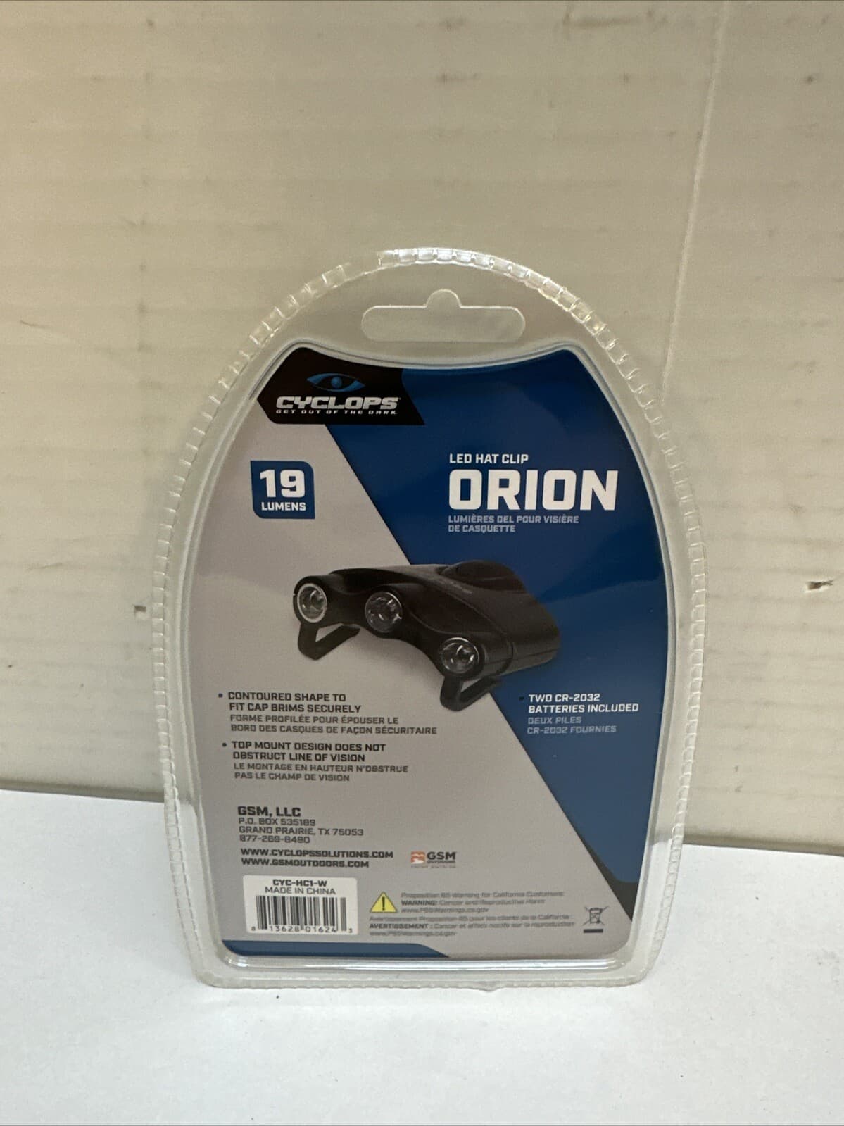 Cyclops Orion Clear LED Hat Clip Light White 17.5 Lumens CYC-HCI-W 4