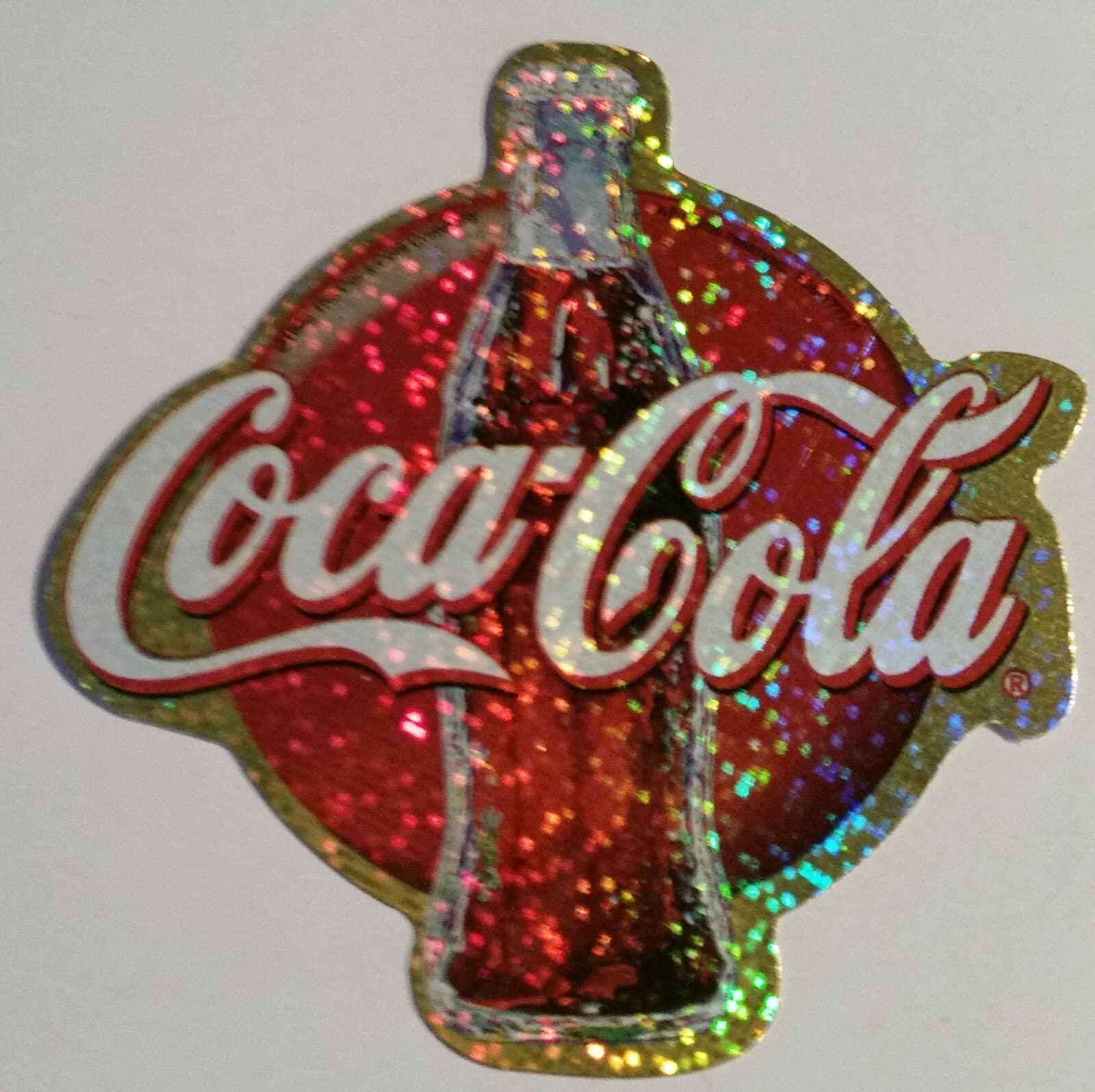 COCA-COLA--NEW--Vintage (1998) Licensed Prismatic Vending Machine Sticker (#660) 3