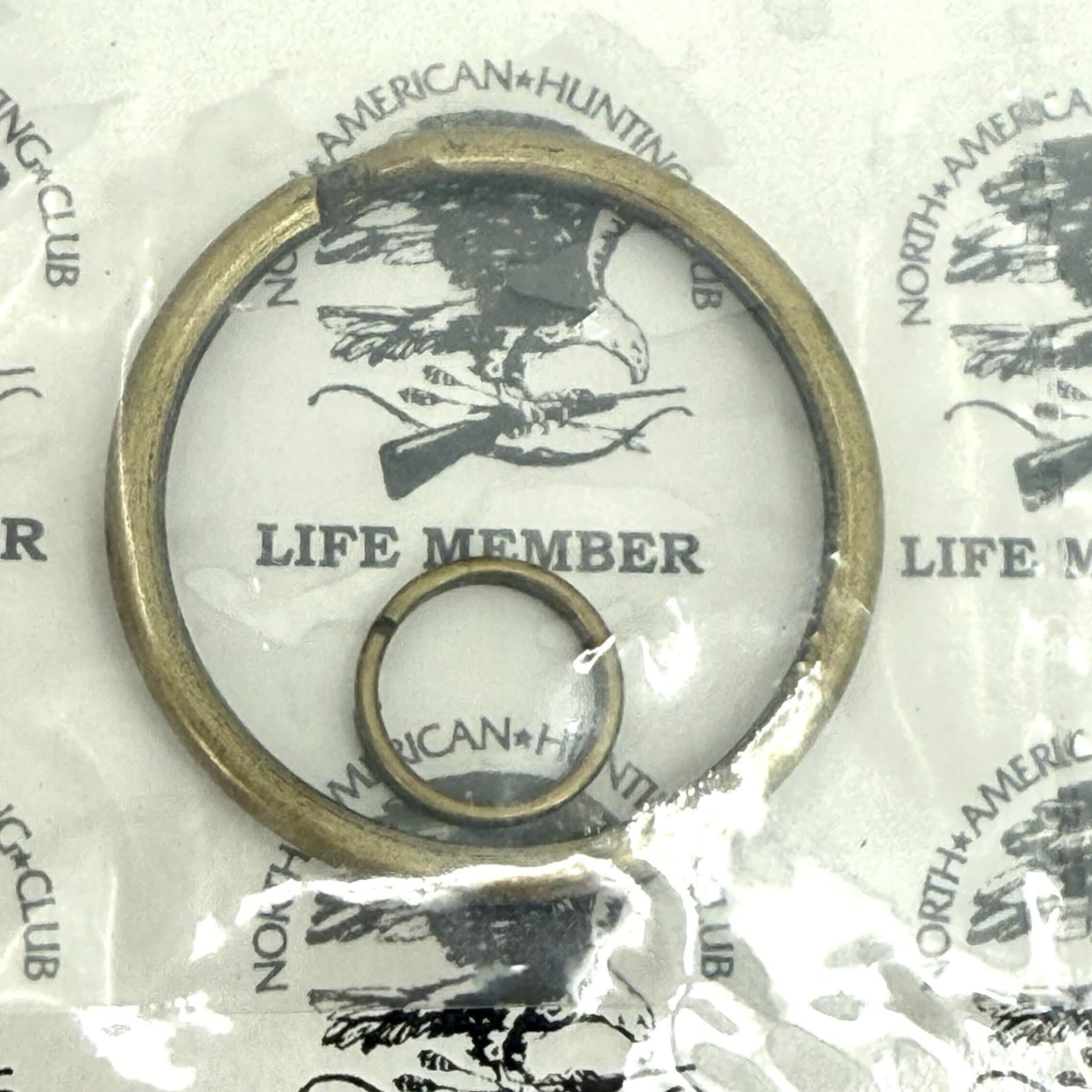 North American Hunting Club Life Member Brass Pendant Fob Key Tag 4