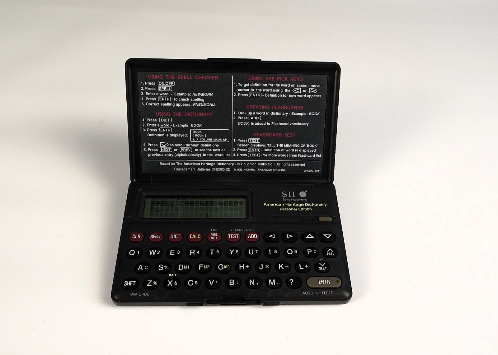 Seiko Instruments American Heritage Dictionary Personal Edition WP-5400 - AS IS 6