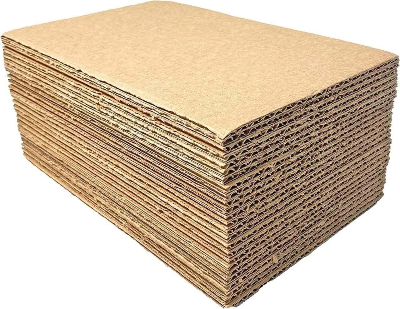 200 12.25x12.25 LP Cardboard Corrugated Pads Inserts Filler Sheet 12.25 x 12.25 5
