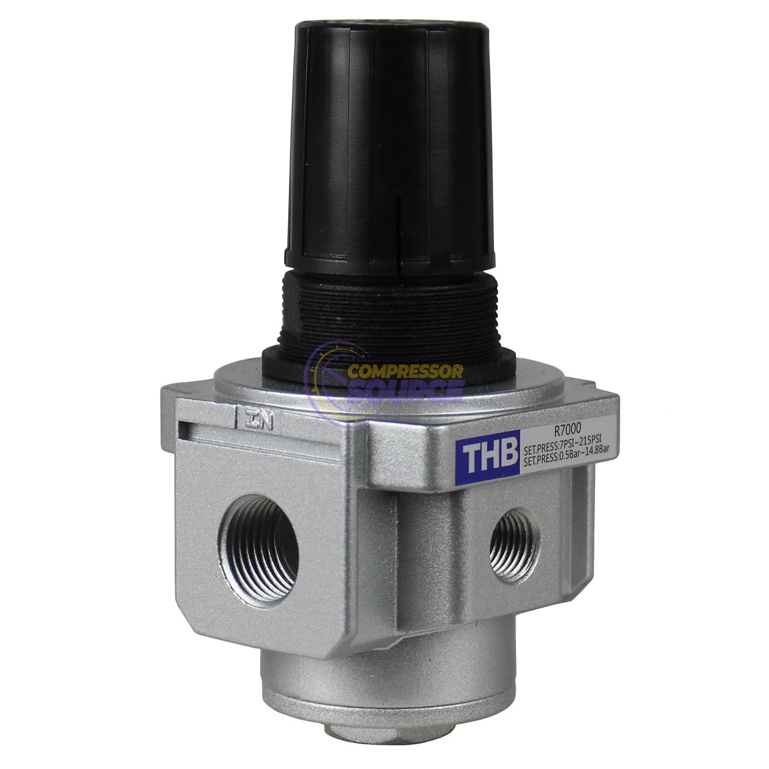 1/2" NPT Air Compressor Pressure Regulator with Gauge Inline Control 225 PSI 5