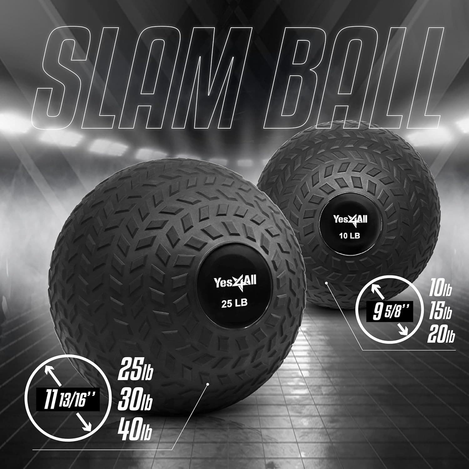 High-Density Sand-Filled Slam Balls for Full-Body Workouts – 10 to 40lbs 4