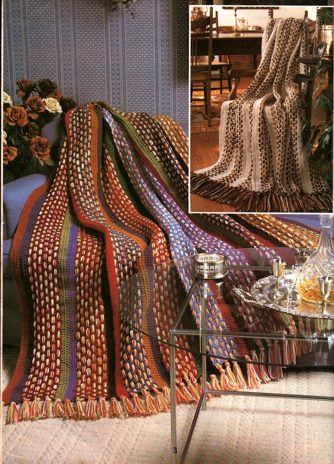 Crocheted Scraps to Beauty Afghans | Leisure Arts 163 4