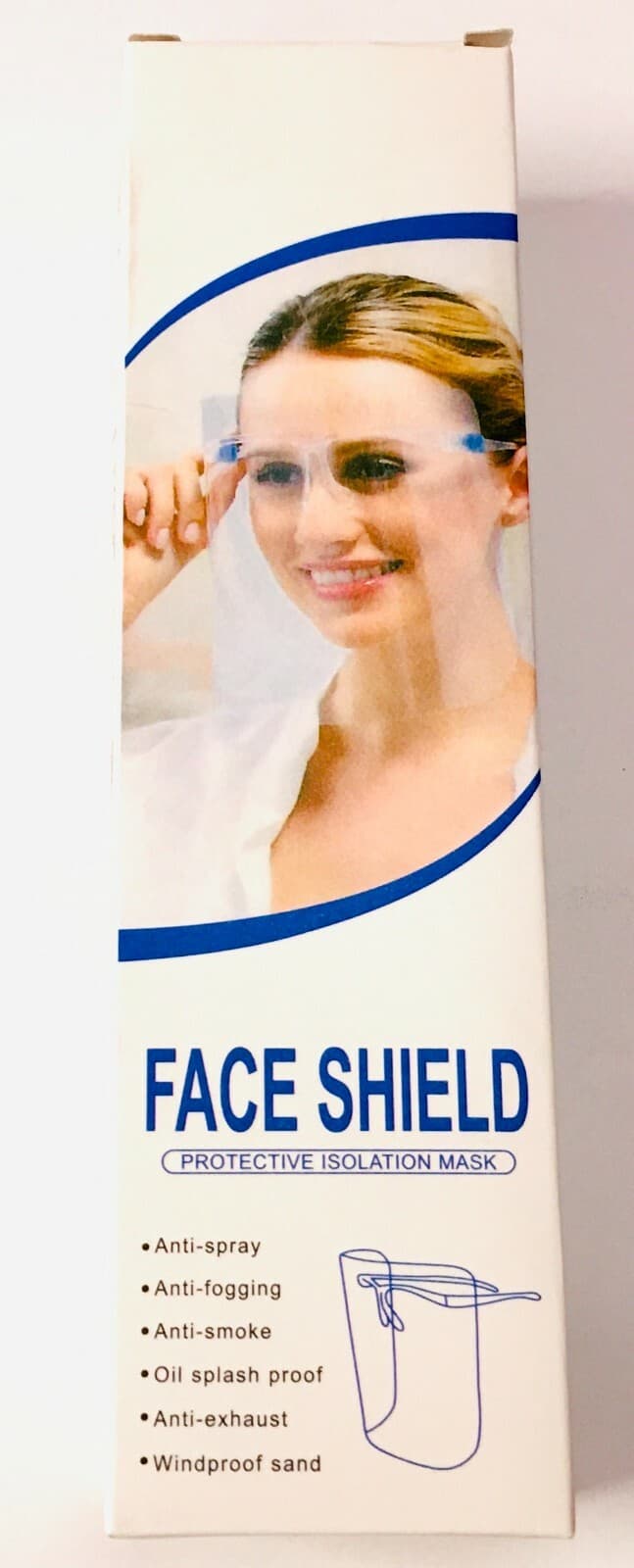 2 PCS Face Shield Guard Mask Safety Protection With Glasses Reusable US SELLER 6