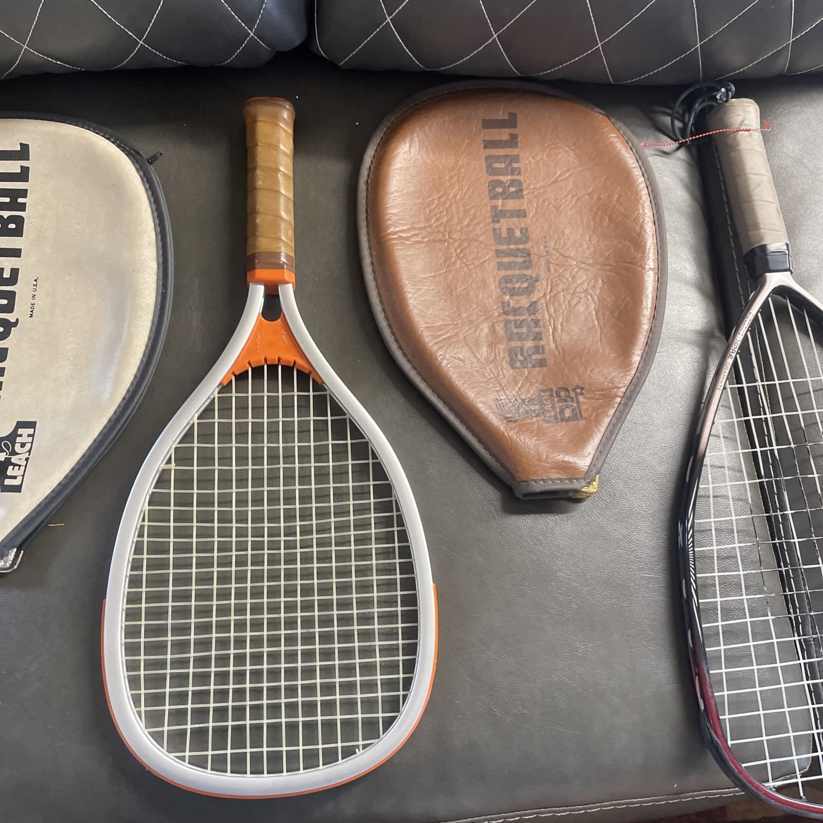 Extelon Xpre Graphite, 2 Leach Rackets Set Of 3. Used Good Condition. Cases Also 3