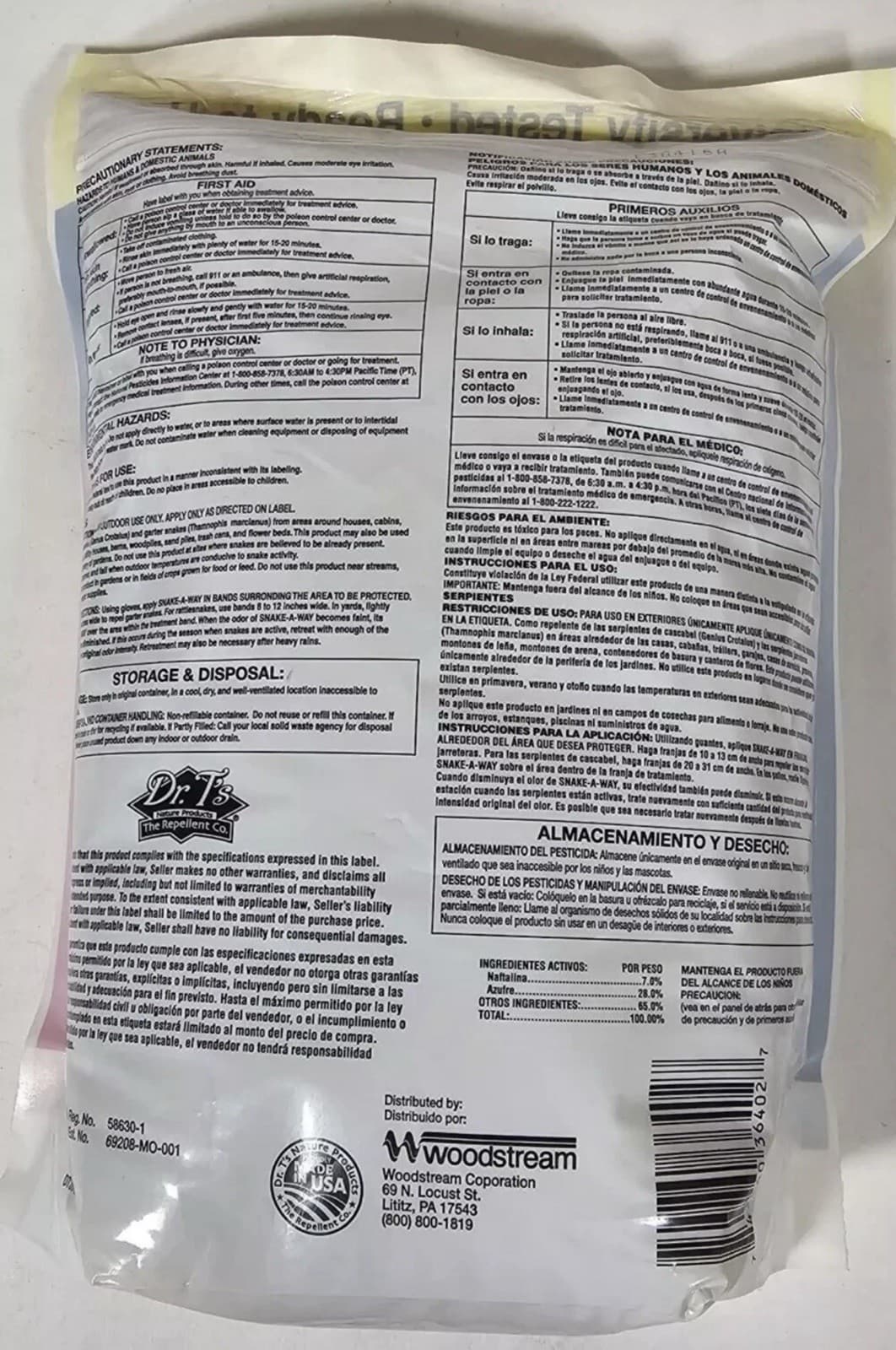 Dr. T's, 4LB Bag - Snake-A-Way Snake Repellent | Granules 2