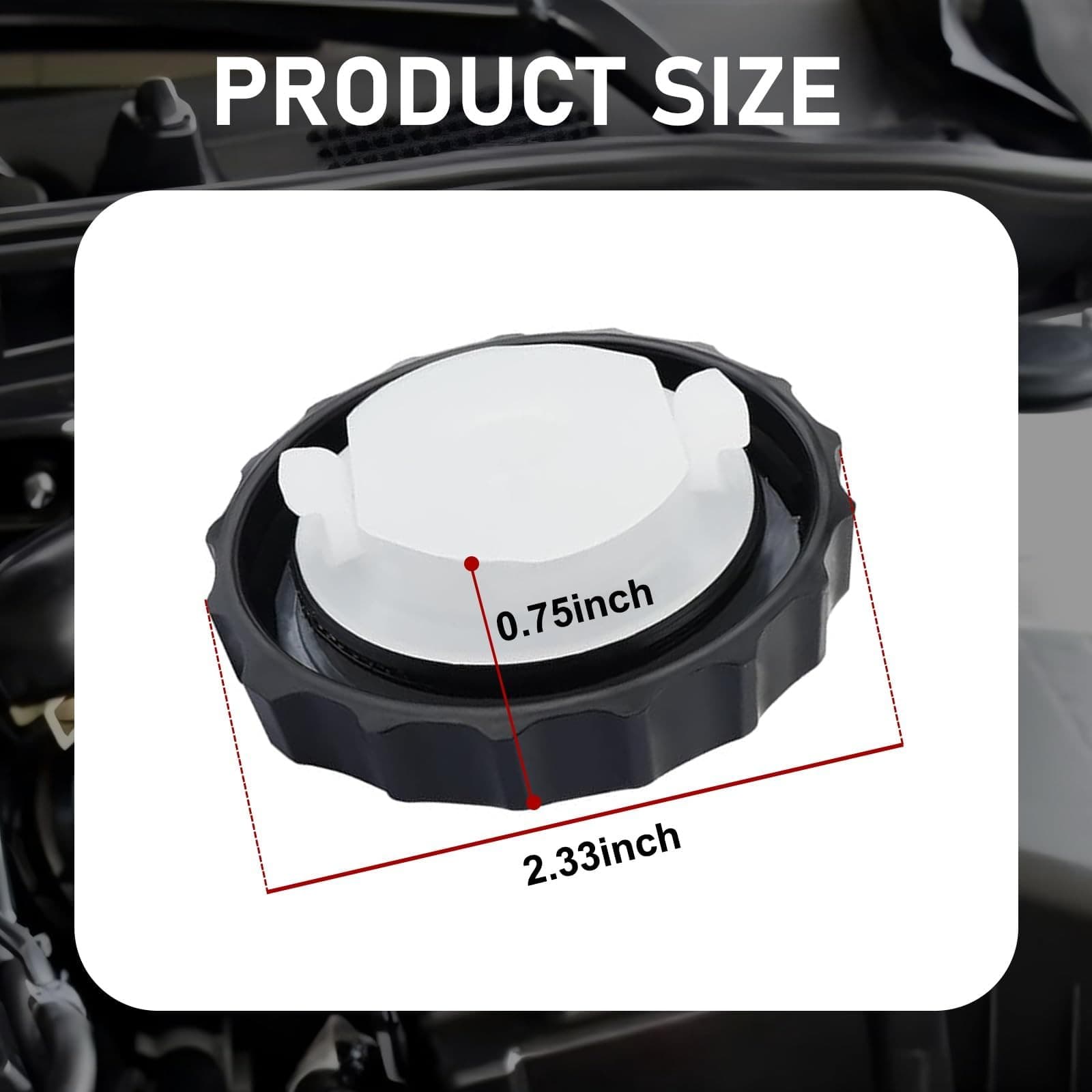 Brake Fluid Cap Replacement, Brake Fluid Reservoir Cap Compatible with Car Acces 2
