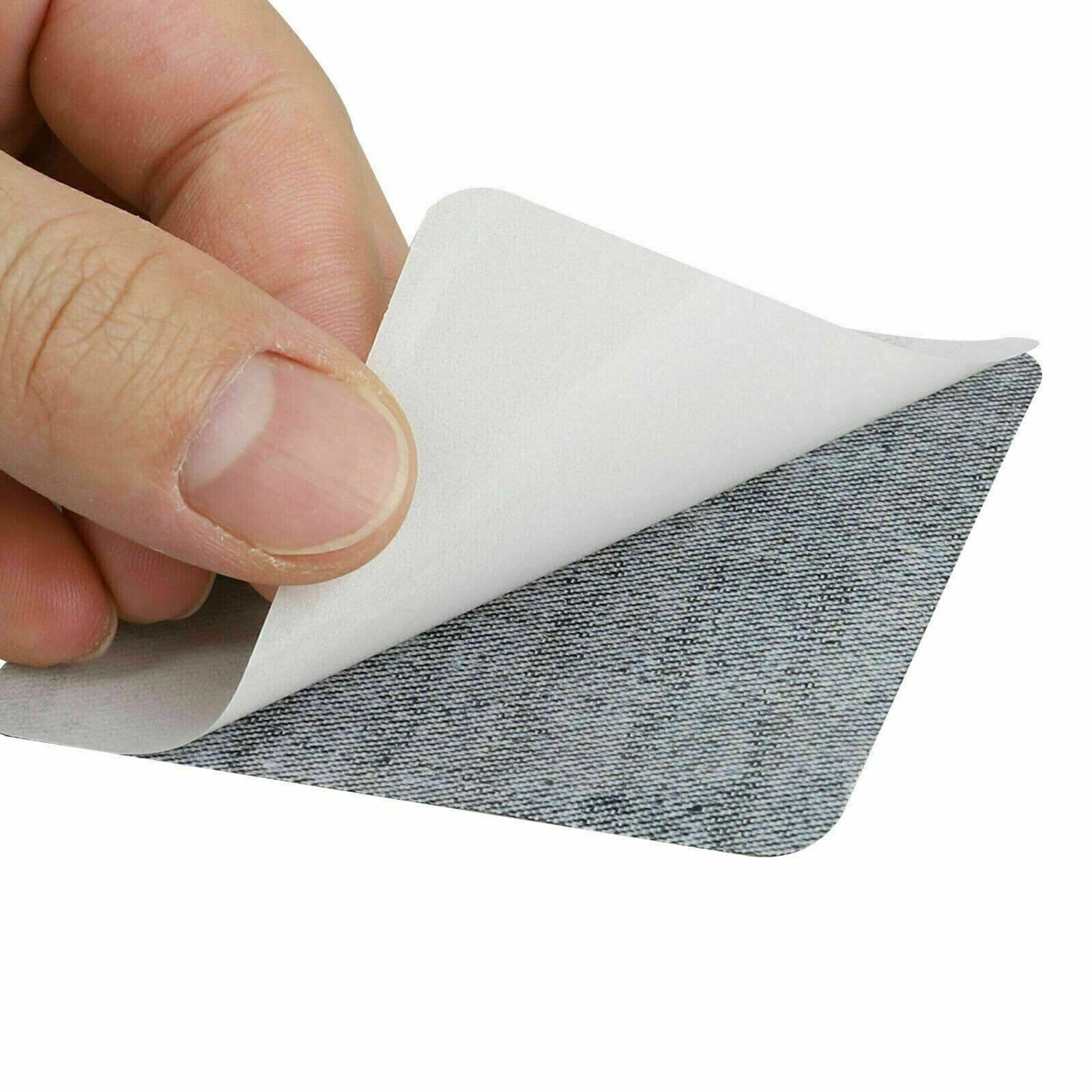 5 Colors DIY Iron on Denim Fabric Patches for Clothing Jeans Repair Kit（20pcs ） 4