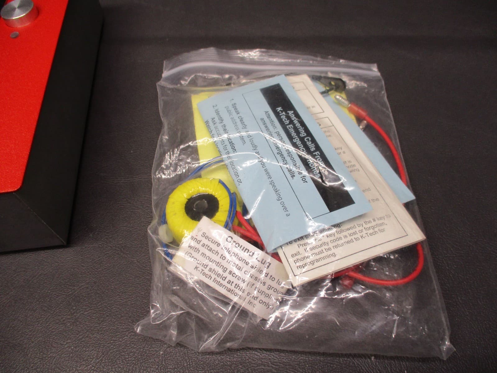 K-Tech ET901A-3 Elevator Emergency Help Phone With The Original Red Metal Box 4