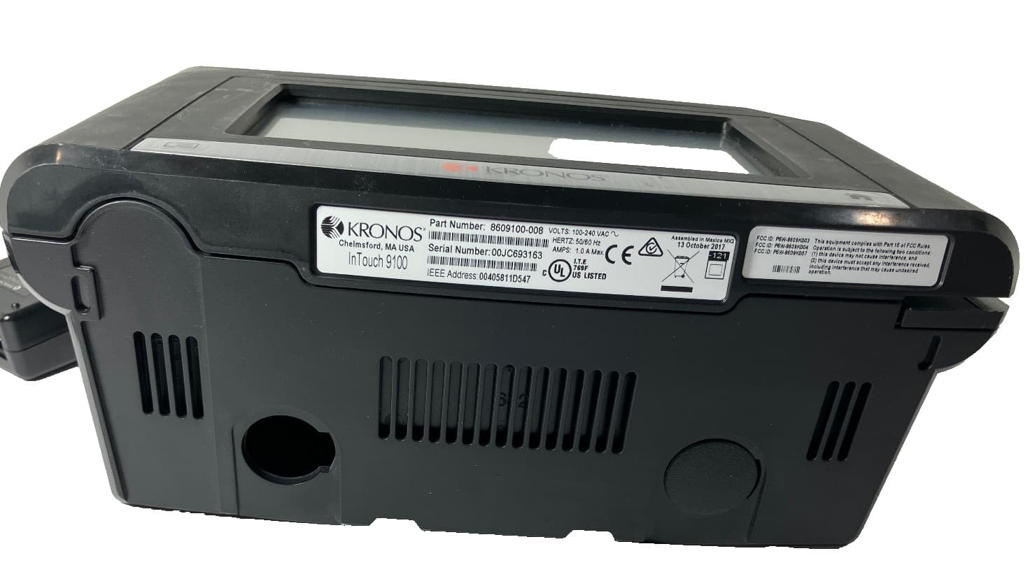 Kronos InTouch 9100 Time Clock Touchscreen Panel Fingerprint 8609100-008 5
