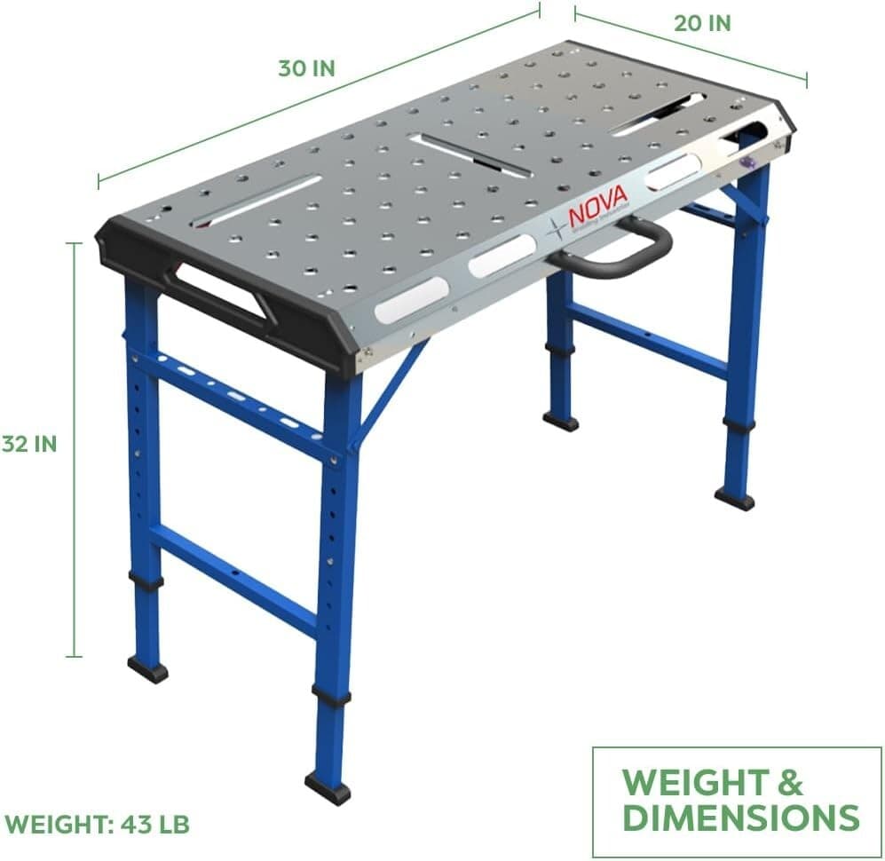 NOVA WELDING AND TOOL TABLE WITH FOLDING LEGS 2