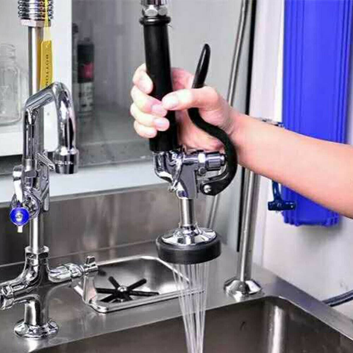 Pull Down Sprayer Commercial Kitchen Pre Rinse Faucet Head Sprayer Flexible Hose 6