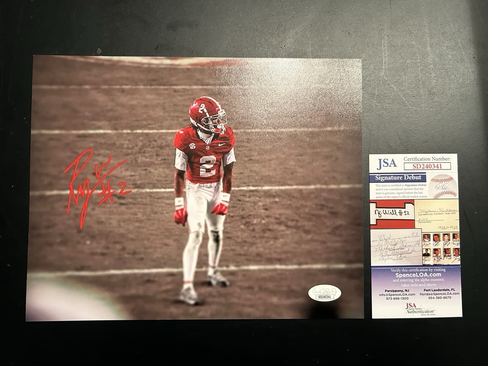 Ryan Williams Autographed Signed Photo 8x10 Alabama Football JSA Cert
