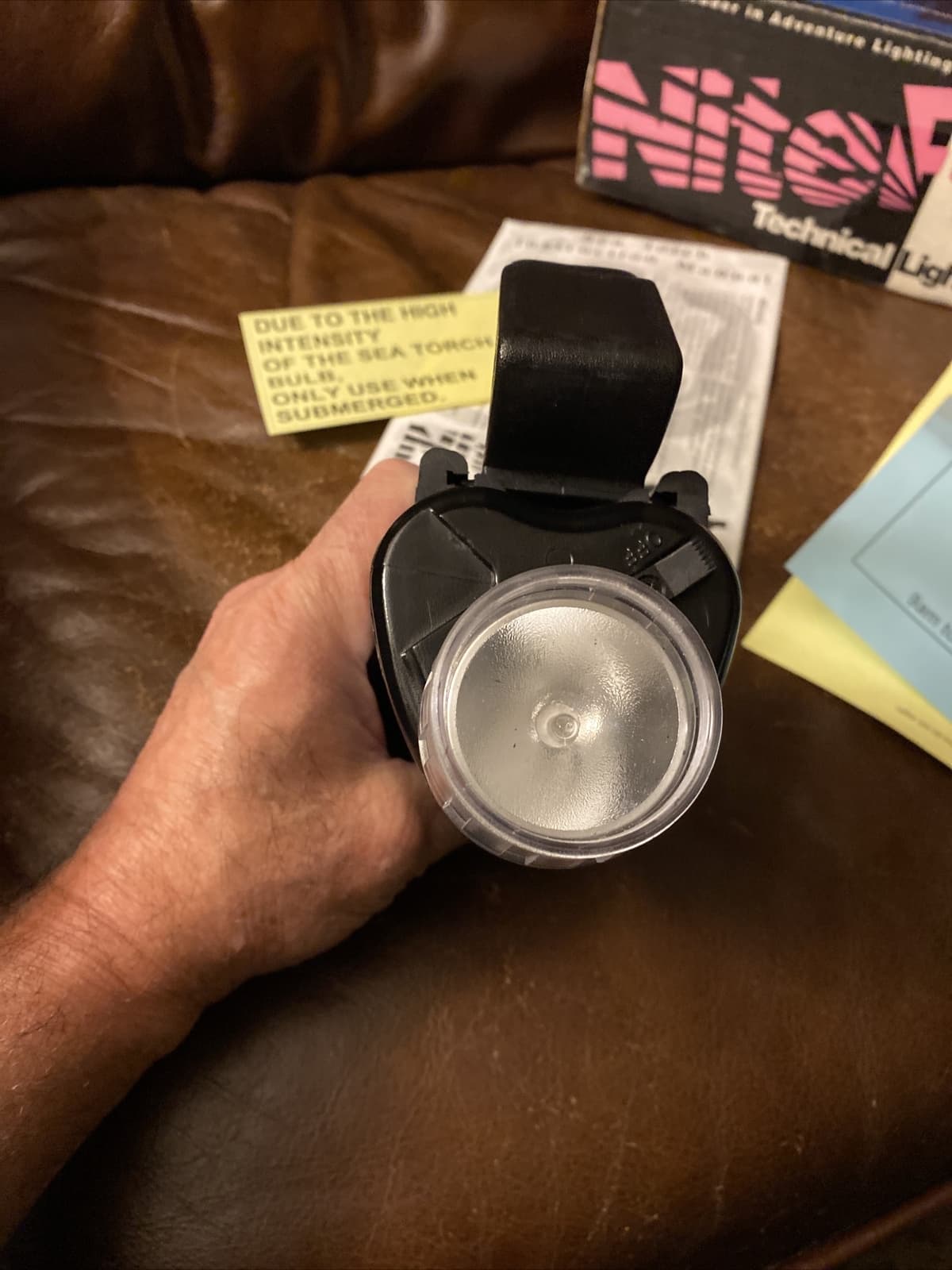 Niterider Technical Lighting Systems Under Water Dive Light Sea Torch 7079 NOS 4