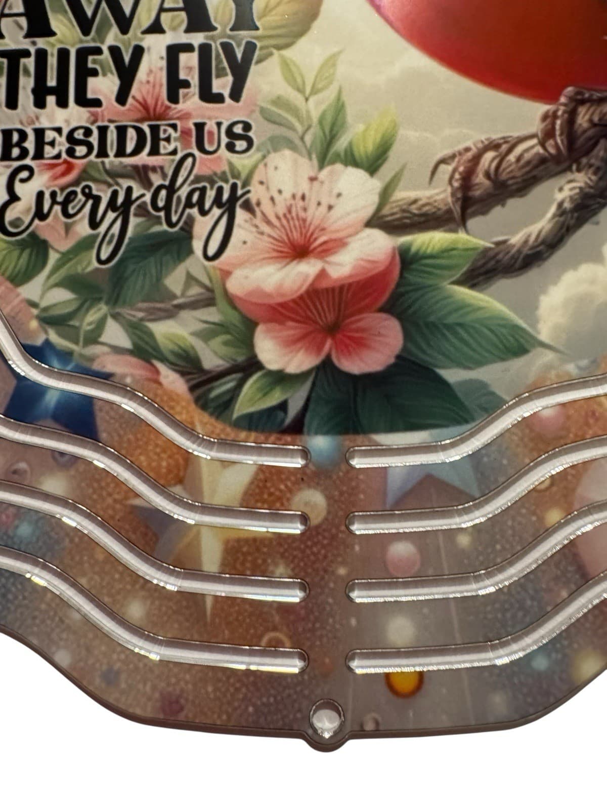 Cardinal Birds 8" Aluminum Wind Spinner Red 5