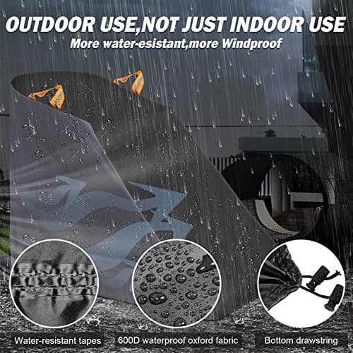 Treadmill Cover Waterproof Dustproof Running Machine Cover Exercise Black/Grey 3