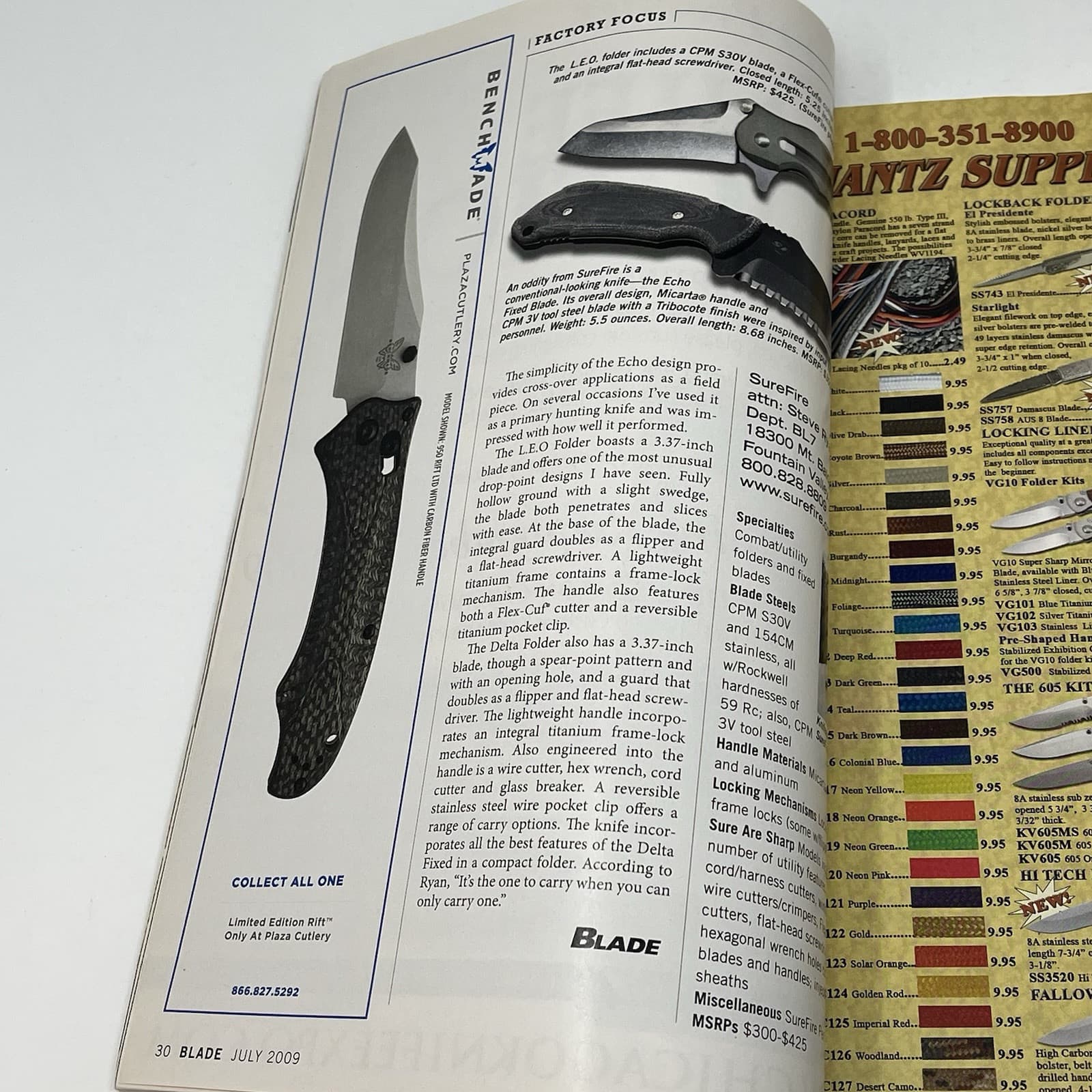 2009 Blade Knives Knife Magazine Mountain Man Joe Pantoliano John Colter 5