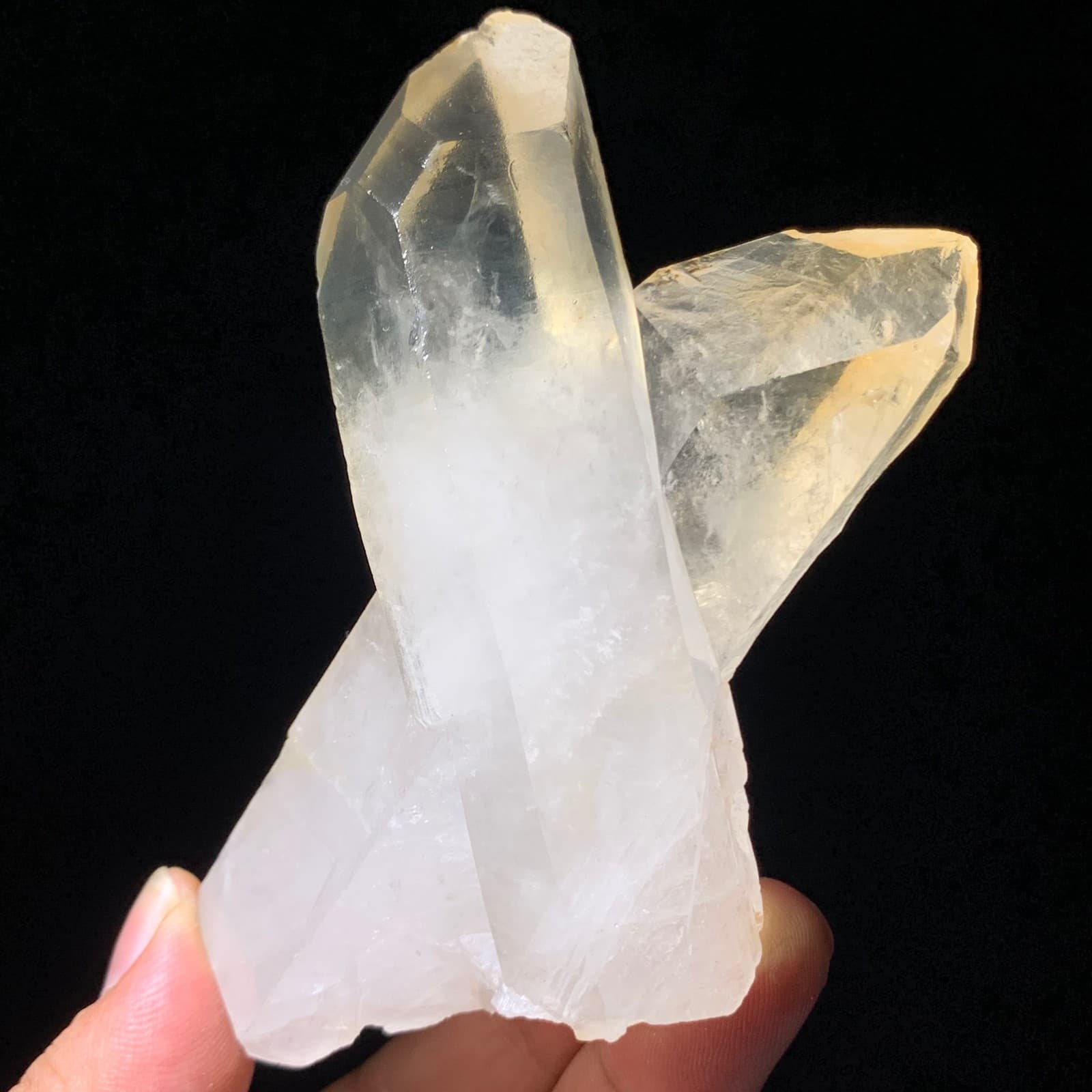 222g Natural White Clear Quartz Mineral Specimen Crystal Cluster Reiki Decor 6
