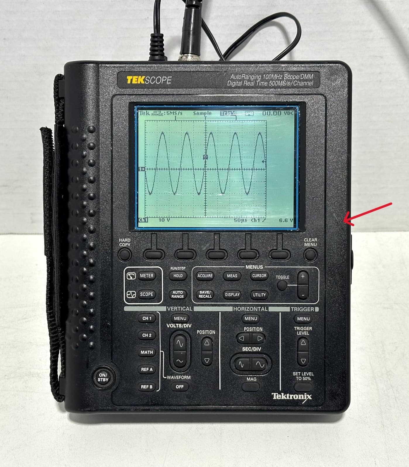 Tektronix TekScope THS720 AutoRanging 100MHz Scope/DMM Portable Oscilloscope 2