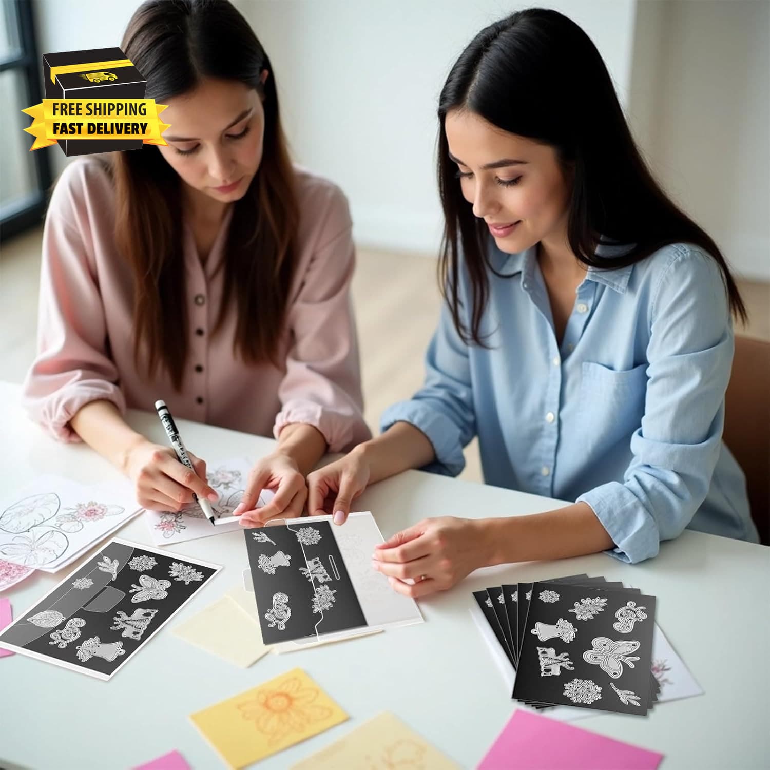 20Pcs Magnetic Sheets for Dies Storage, with Rubber Magnet Sheet, Die Cut Storag 6