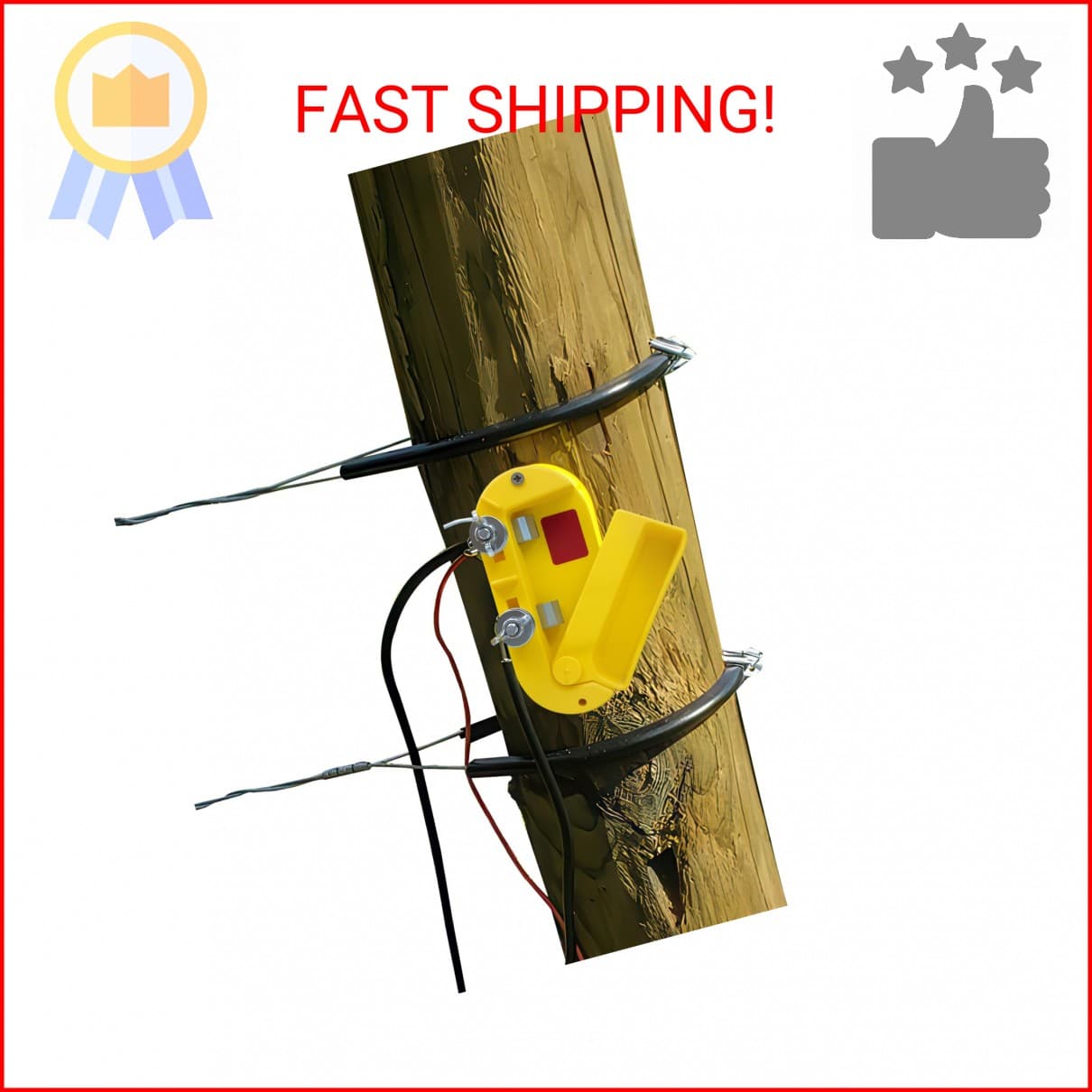 Cut Off Switch Electric Fence Switch of Plastic Single Pole-Yellow
