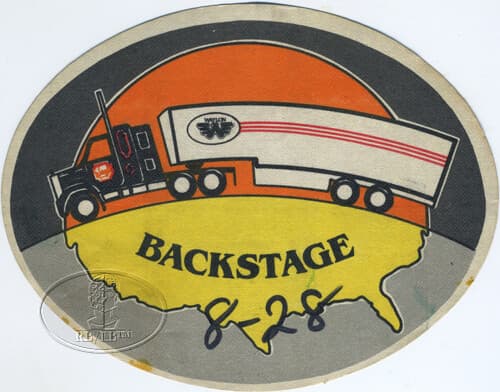 Original WAYLON JENNINGS 1970s Tour Backstage Pass