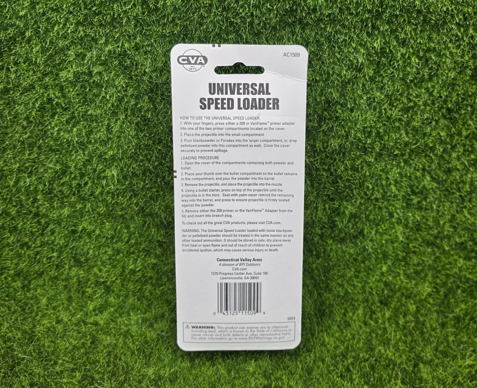 CVA Universal Muzzleloader Speed Loader New In Package - AC1509 2