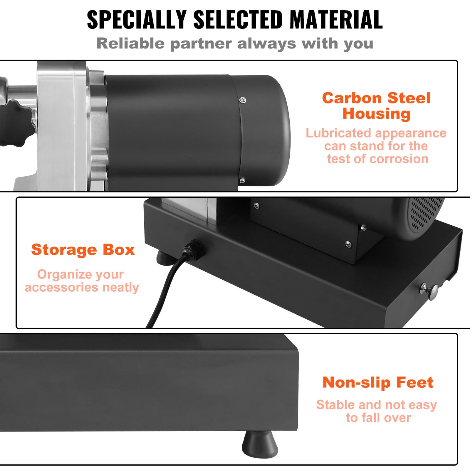 Commercial 992Lb/H Electric Meat Grinder Heavy Duty 1100W Sausage Stuffer Maker 5