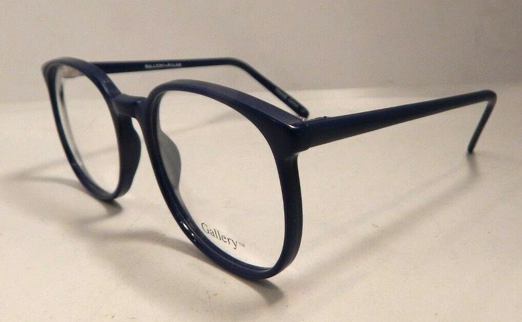 Vintage KENMARK GALLERY Milan Navy 52/20 Eyeglass Frame New Old Stock #353 3