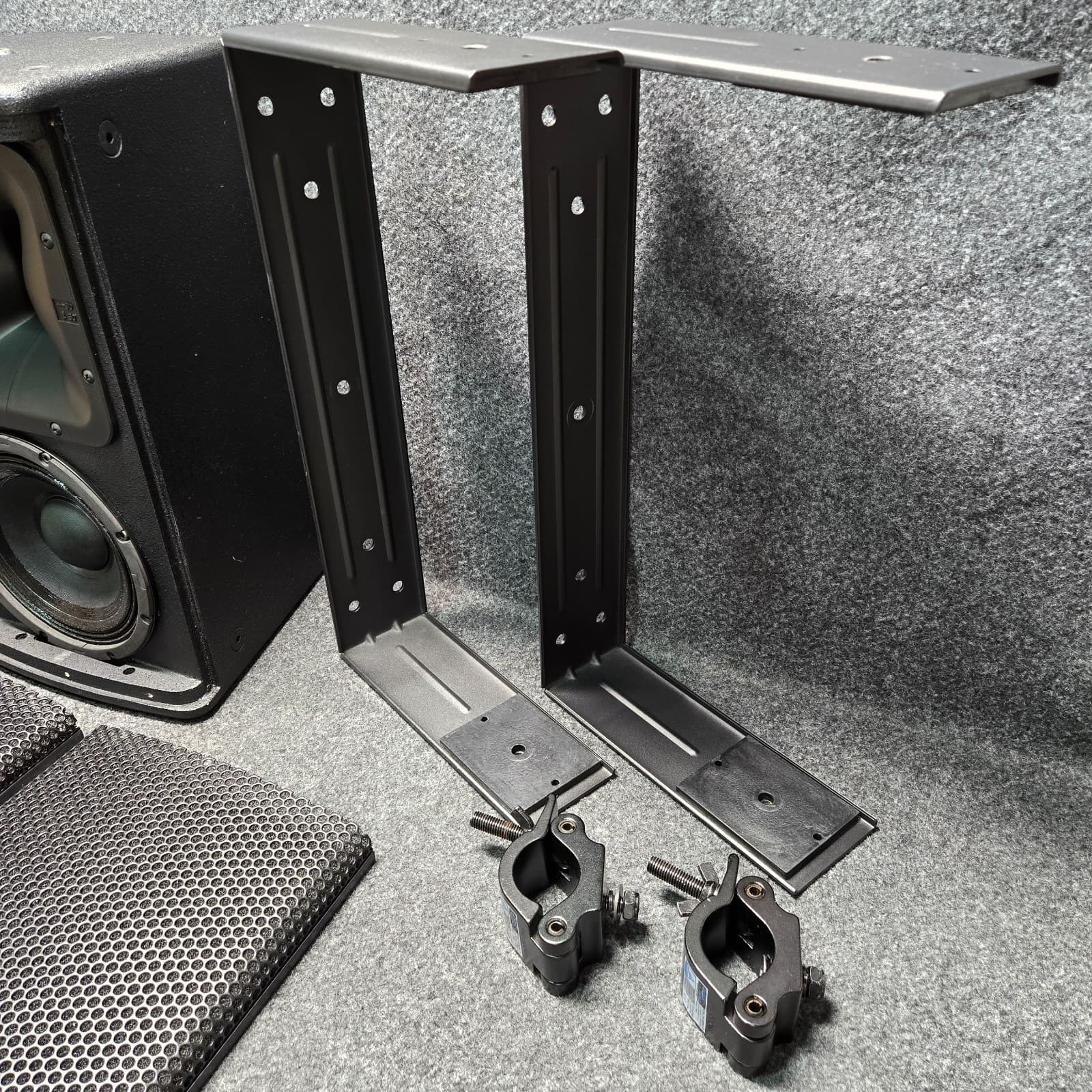 JBL AC895 8" 2-Way Full-Range Passive Loudspeaker System Black w/ Brackets Pair 4