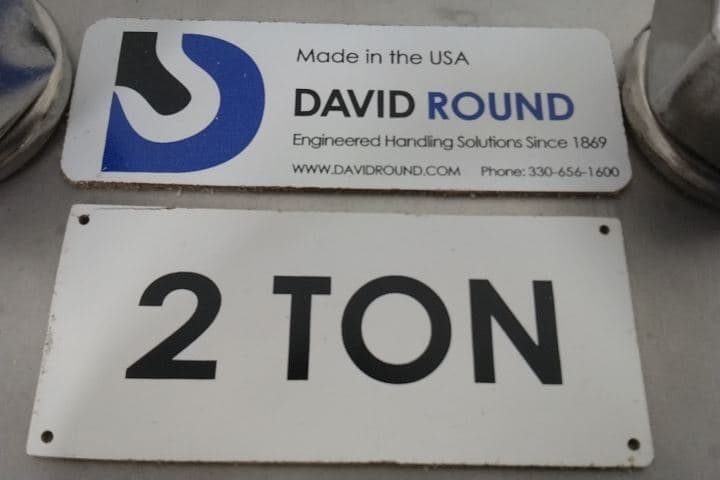 David Round SSPT-2 4,000 Lb Maximum Load Capacity Push Trolley 2