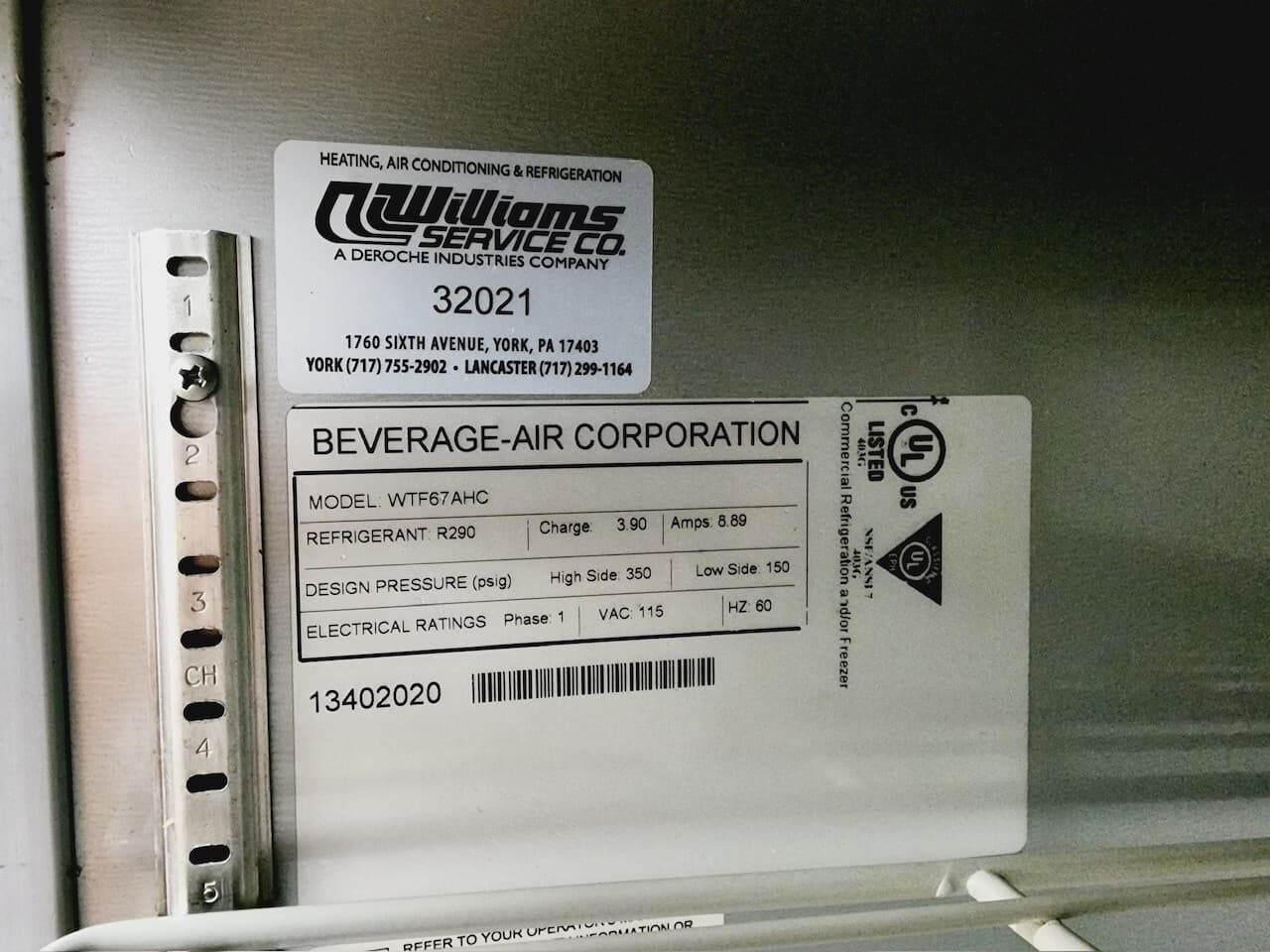 Beverage Air WTF67AHC 67" Work Top Freezer Fully Refurbished Tested & Working!! 6