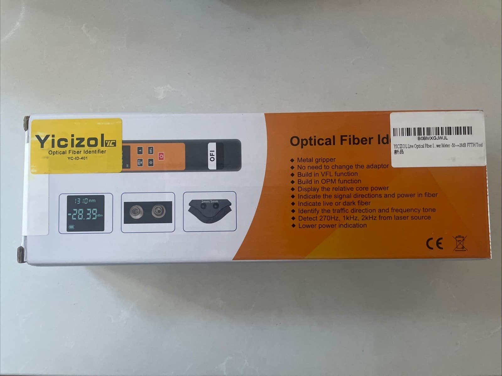 Live Optical Fiber Identifier with Wave Respond 800-1700nm, Built in VFL 2