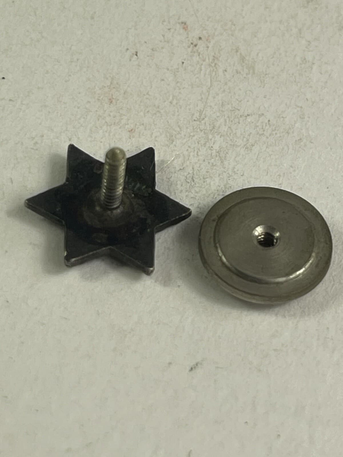 Star of David Lapel Pin Sterling Silver Pre Owned Antique Estate 5