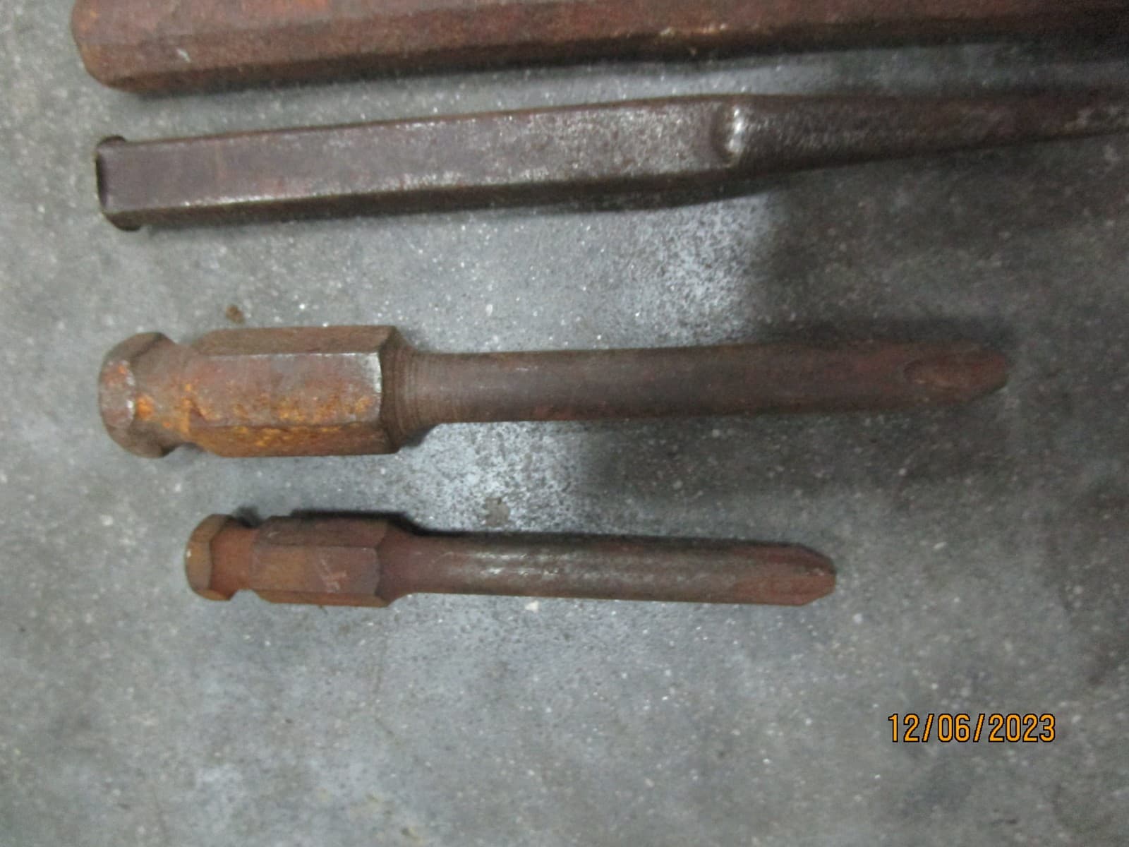 Lot Air Hammer Bits & Punches 6