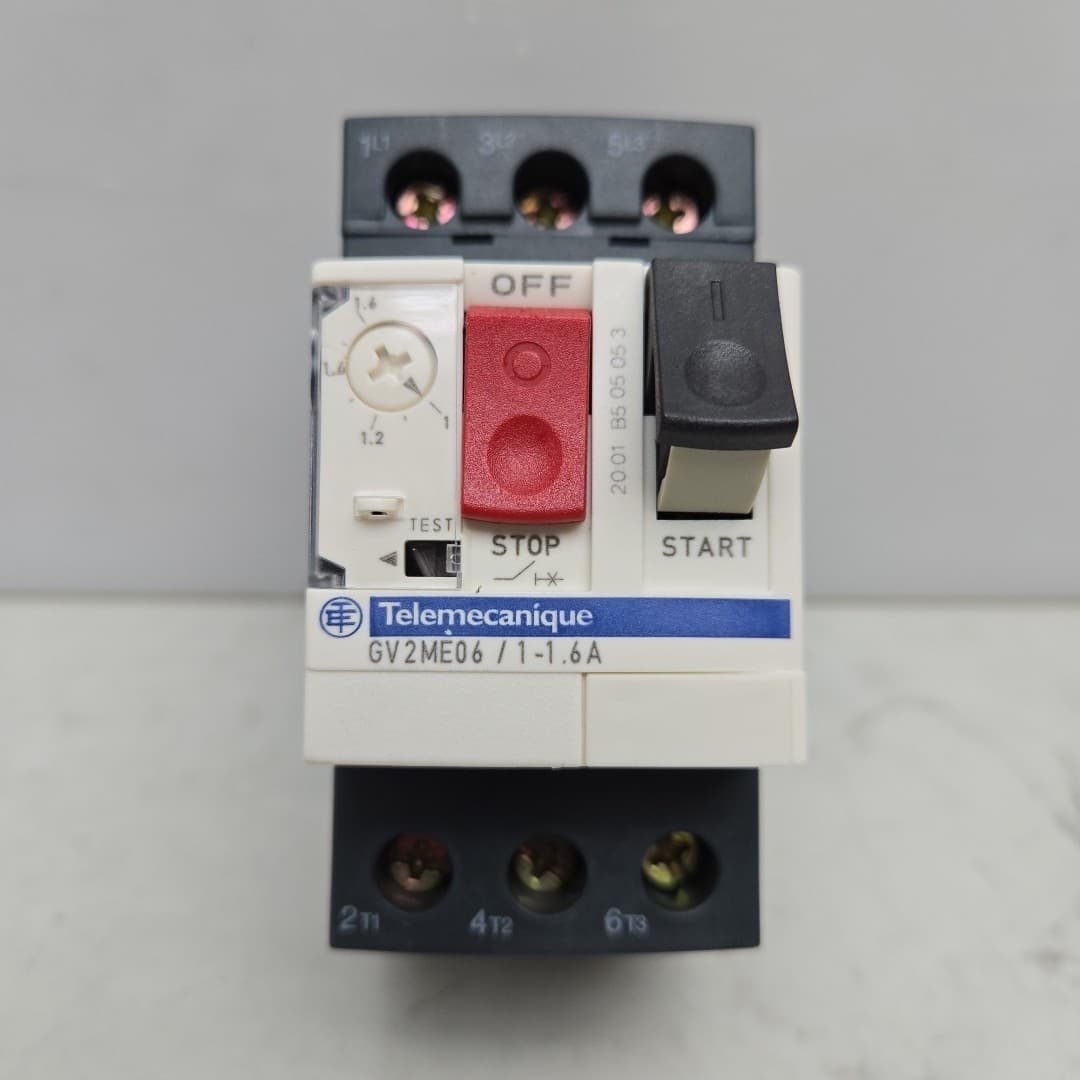 Schneider Electric GV2ME06 Motor Circuit Breaker 1-1.6A Amp Telemecanique New 3