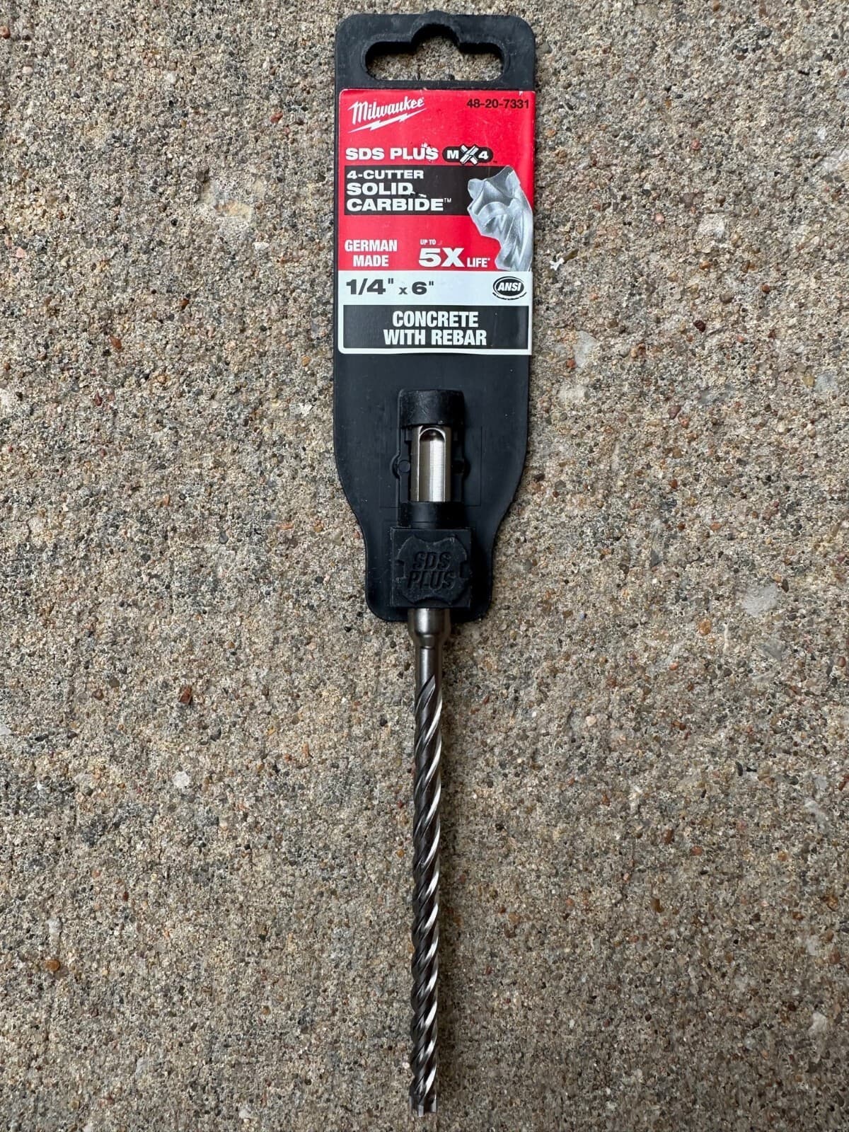 Milwaukee 48-20-7331 1/4 in. x 6 in. MX4 SDS+ Carbide Drill Bit