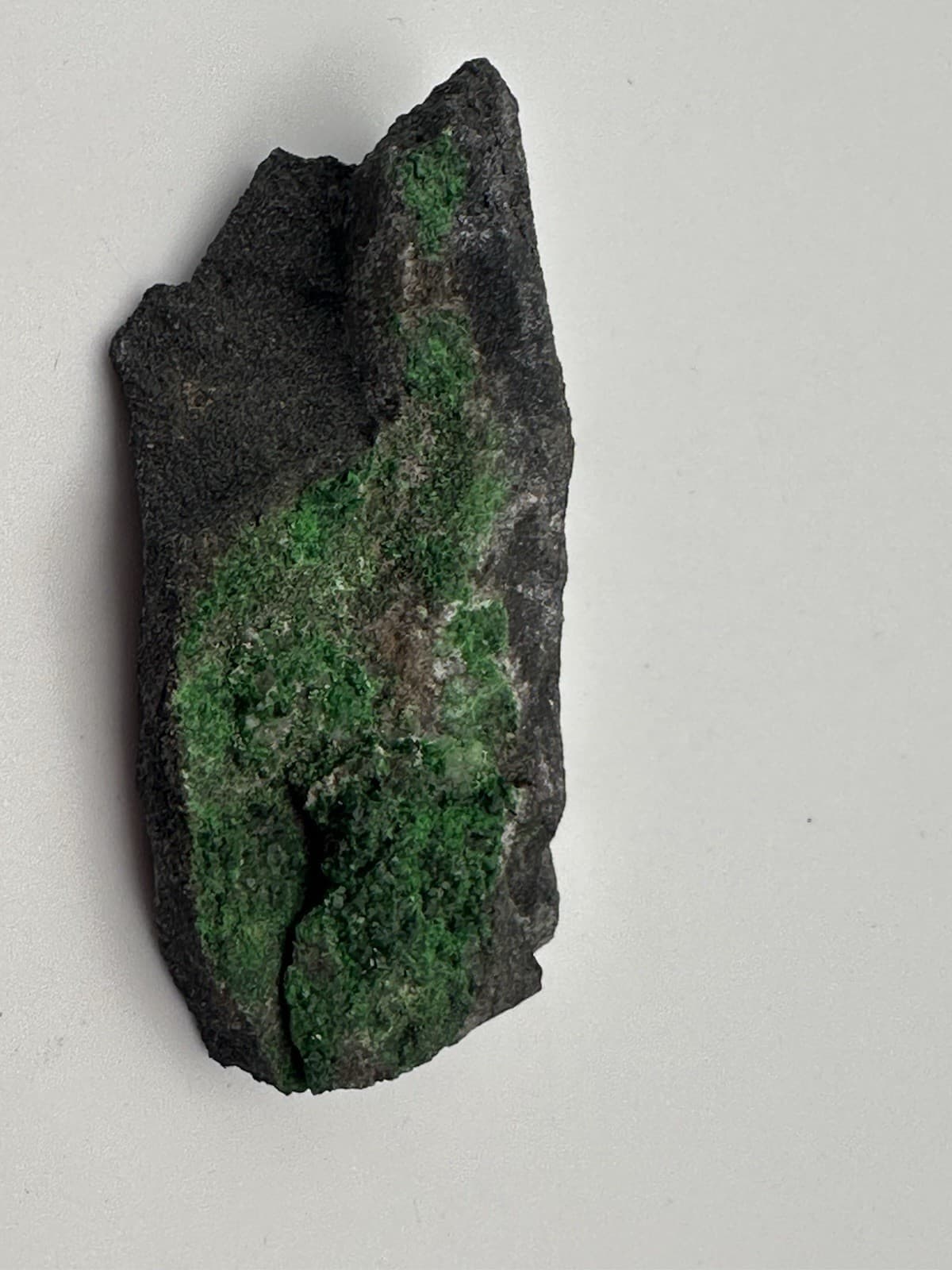 68g 2.25"x1" RARE Green Uvarovite Garnet Crystals on Matrix Mineral Specimen 2